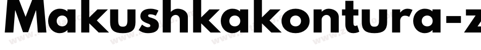 Makushkakontura-z0Wl字体转换