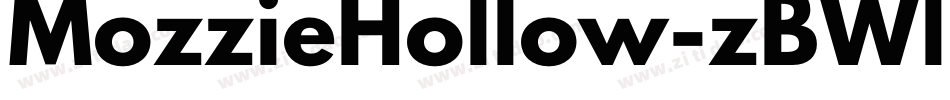 MozzieHollow-zBWl字体转换