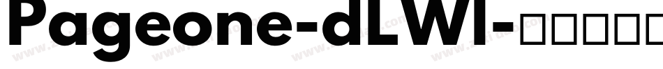 Pageone-dLWl字体转换