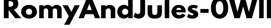 RomyAndJules-0WlBv字体转换