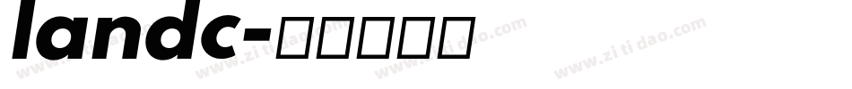 landc字体转换