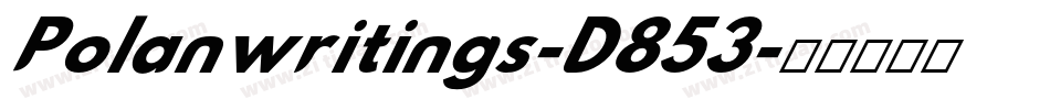 Polanwritings-D853字体转换