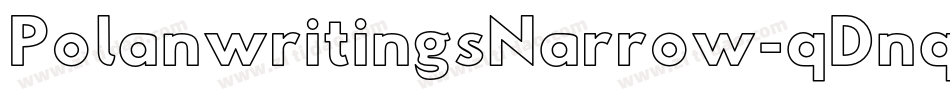 PolanwritingsNarrow-qDnq字体转换