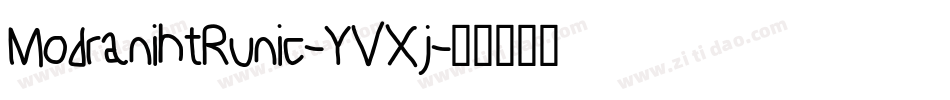 ModranihtRunic-YVXj字体转换