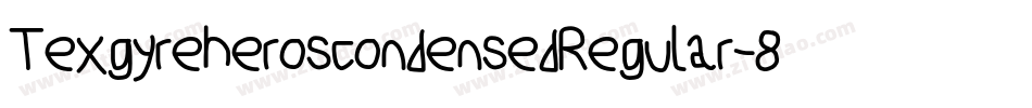 TexgyreheroscondensedRegular-87xJ字体转换