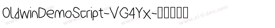 OldwinDemoScript-VG4Yx字体转换
