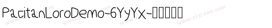PacitanLoroDemo-6YyYx字体转换