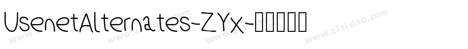 UsenetAlternates-ZYx字体转换