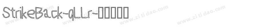 StrikeBack-qLLr字体转换
