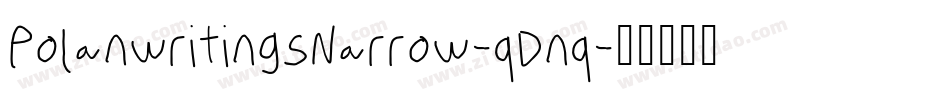 PolanwritingsNarrow-qDnq字体转换