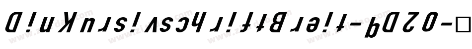 DinKursivschriftBreit-qD20字体转换
