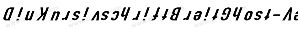 DinKursivschriftBreitGhost-Ve4V字体转换