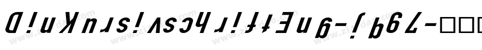 DinKursivschriftEng-jq97字体转换