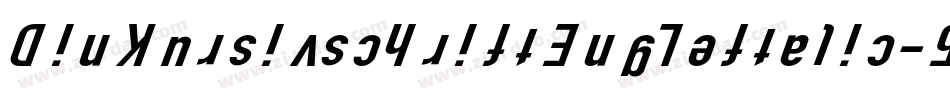 DinKursivschriftEngLeftalic-5Kyj字体转换