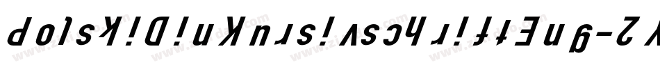 PolskiDinKursivschriftEng-2Yzo字体转换