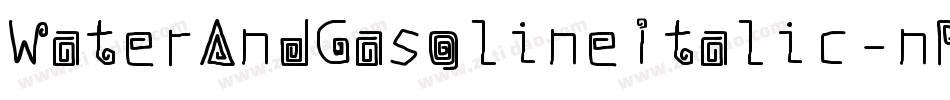 WaterAndGasolineItalic-nRLrY字体转换