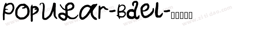 PopULar-Bdel字体转换