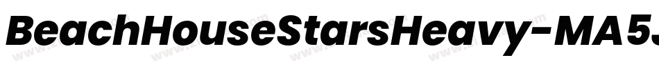 BeachHouseStarsHeavy-MA5J字体转换