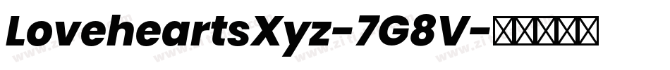 LoveheartsXyz-7G8V字体转换