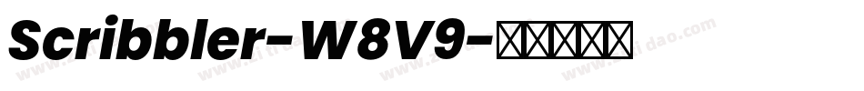Scribbler-W8V9字体转换