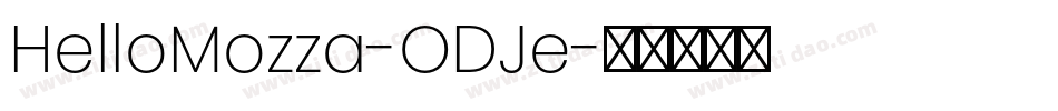 HelloMozza-ODJe字体转换