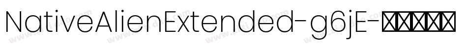 NativeAlienExtended-g6jE字体转换