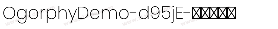 OgorphyDemo-d95jE字体转换