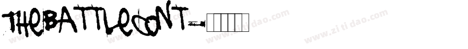 TheBattleCont字体转换