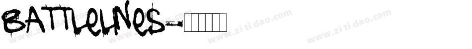 battlelines字体转换