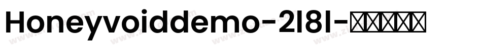 Honeyvoiddemo-2l8l字体转换