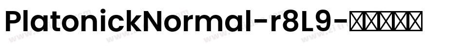 PlatonickNormal-r8L9字体转换