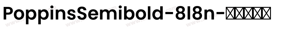 PoppinsSemibold-8l8n字体转换