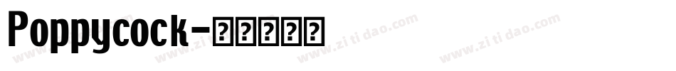 Poppycock字体转换