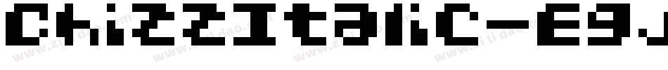 ChizzItalic-E9j字体转换