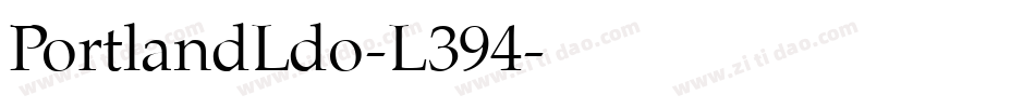PortlandLdo-L394字体转换