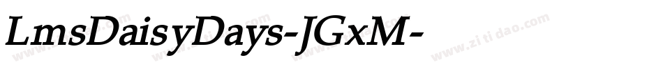 LmsDaisyDays-JGxM字体转换