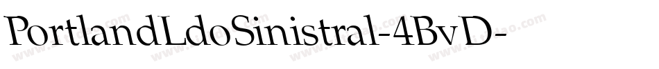 PortlandLdoSinistral-4BvD字体转换