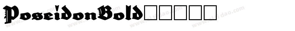 Poseidon-Bold字体转换