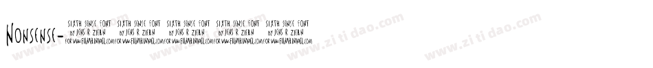 Nonsense字体转换