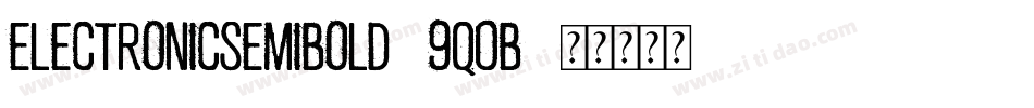 ElectronicSemibold-9q0B字体转换