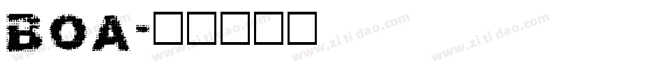 BOA字体转换