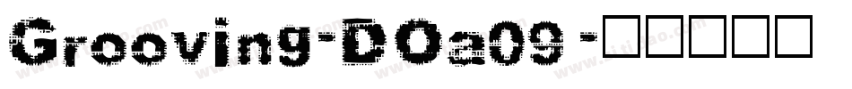 Grooving-DOa09字体转换
