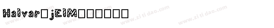 Halvar-jElM字体转换