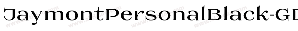 JaymontPersonalBlack-GDmZ字体转换