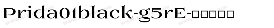 Prida01black-g5rE字体转换