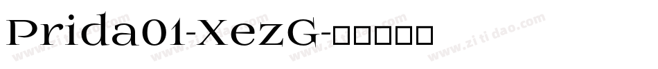 Prida01-XezG字体转换