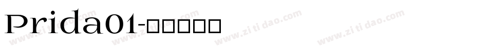Prida01字体转换
