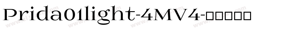 Prida01light-4MV4字体转换
