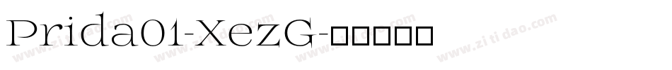 Prida01-XezG字体转换