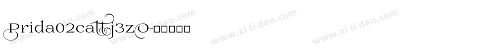 Prida02calt-j3zO字体转换